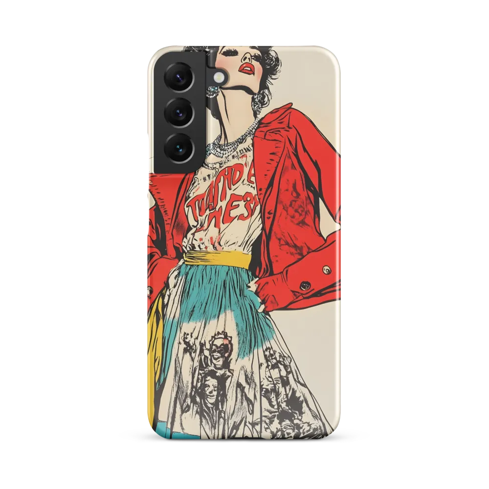 Vibrant Elegance: A Pop Art Fashion Statement | Phone Case |  S22 Plus | Snap Case | Glossy