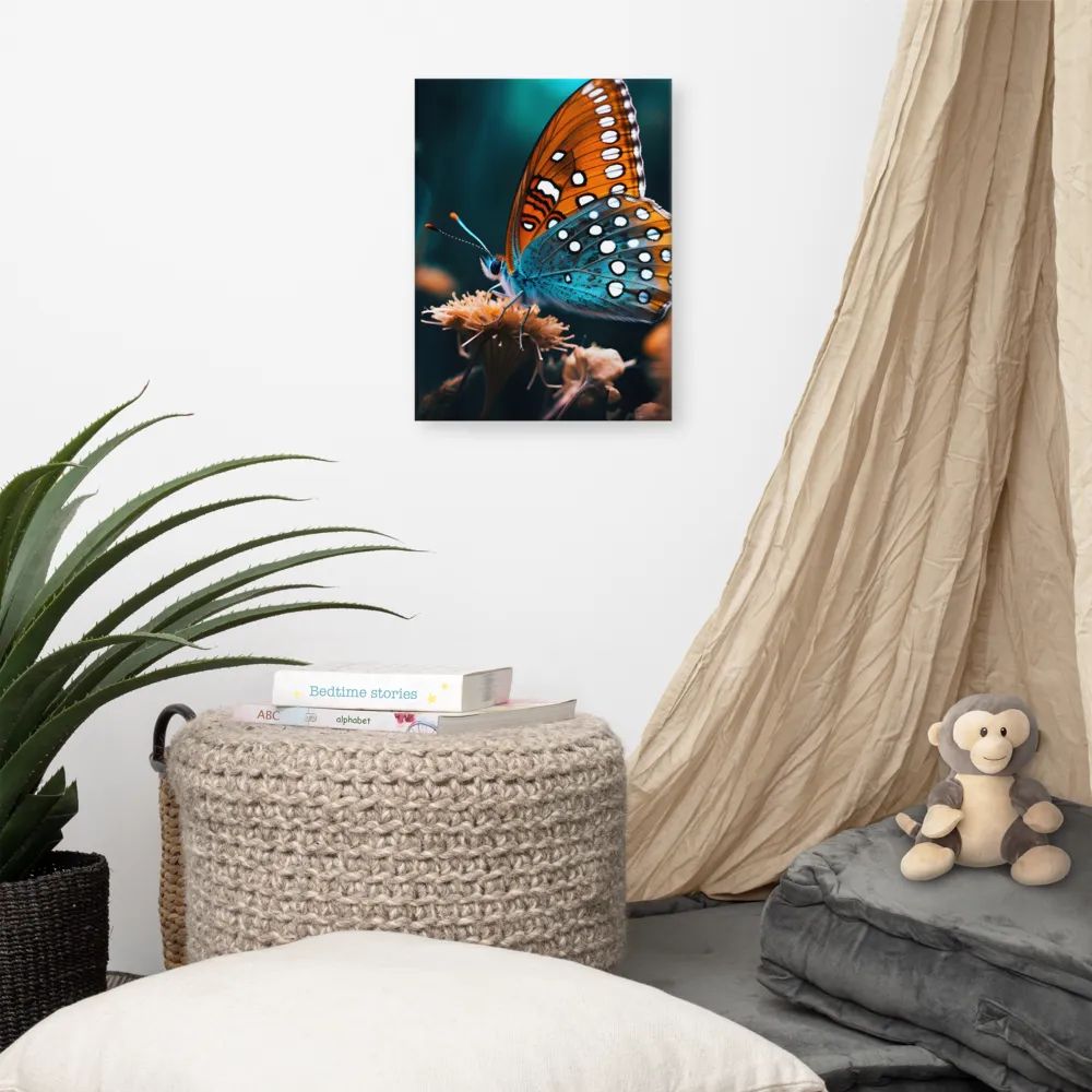 Whispers of Color: The Butterfly's Embrace