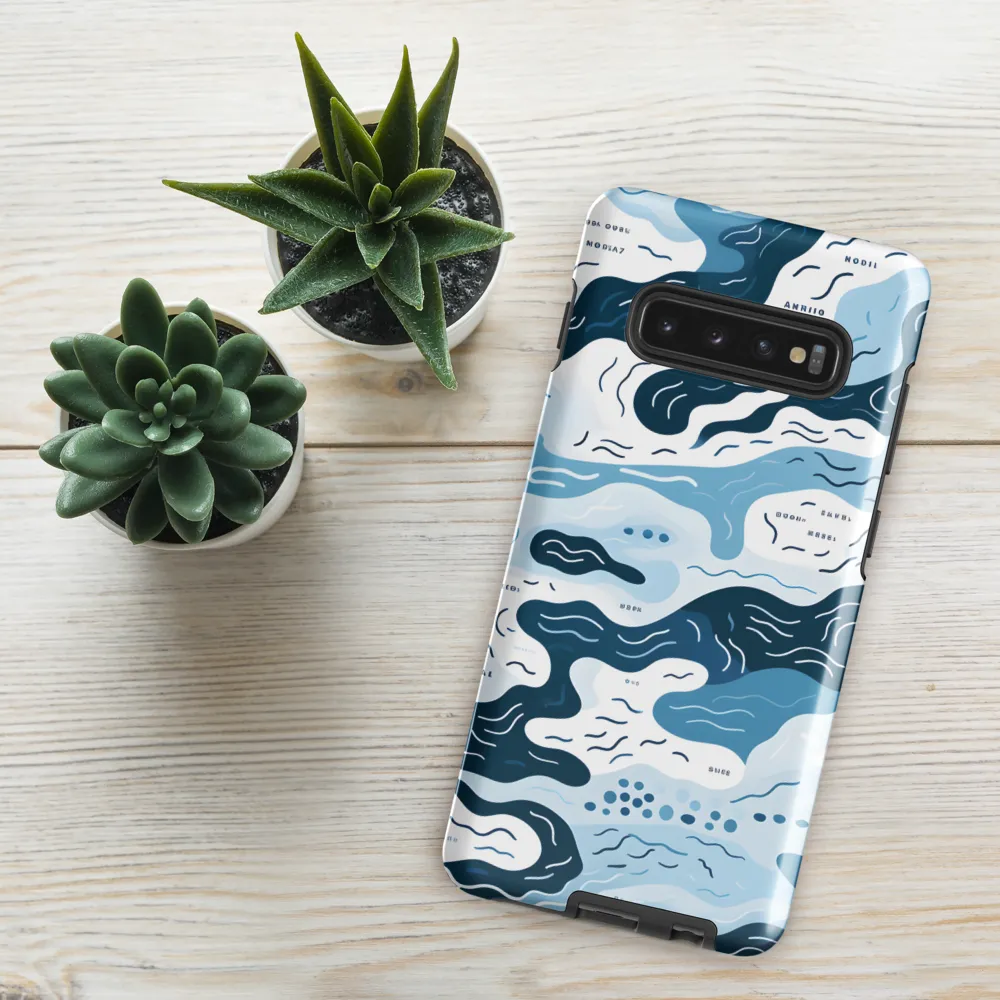 Flowing Waters: An Abstract Journey | Phone Case |  S10 Plus | Tough Case | Glossy