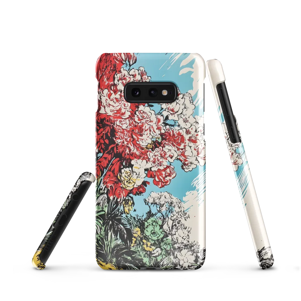 Floral Symphony in Bold Colors | Phone Case |  S10e | Snap Case | Glossy