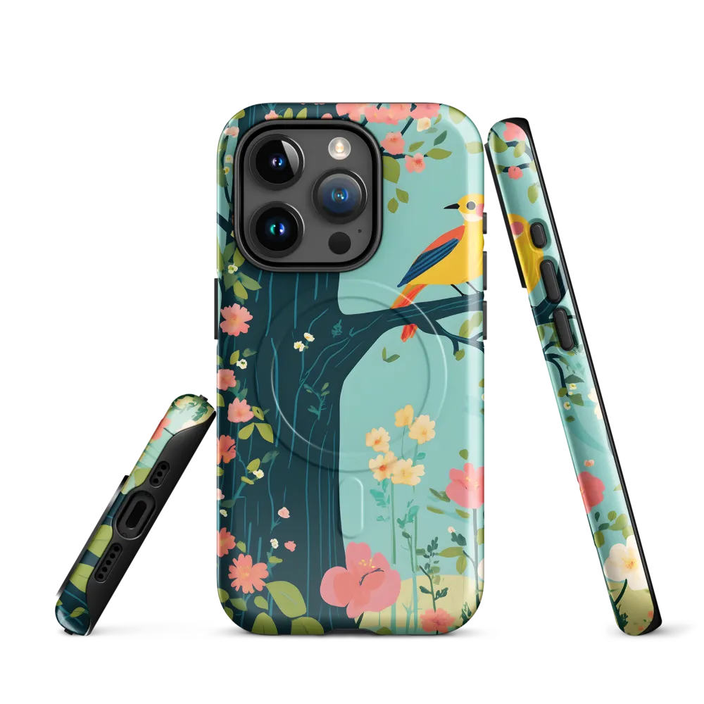 Harmony in Bloom | Phone Case |  15 Pro | MagSafe® Tough Case | Glossy