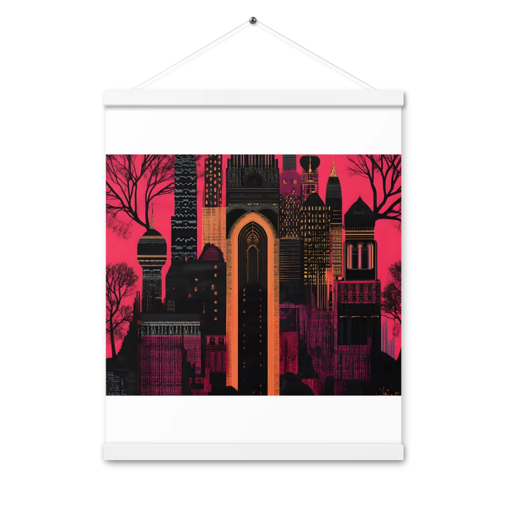 Urban Reverie | Poster With White Wood Hanger | 16″×20″