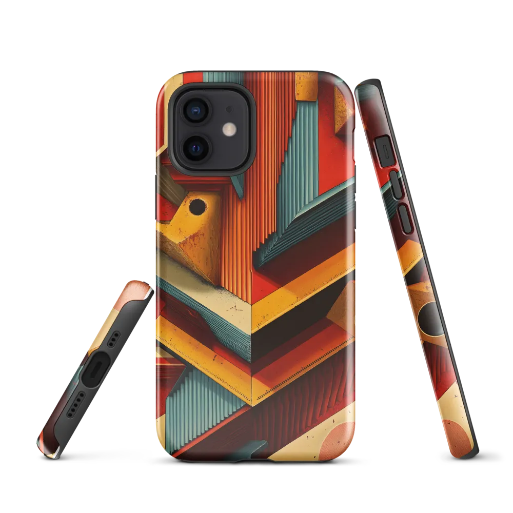 Geometric Harmony | Phone Case |  12 | Tough Case | Glossy