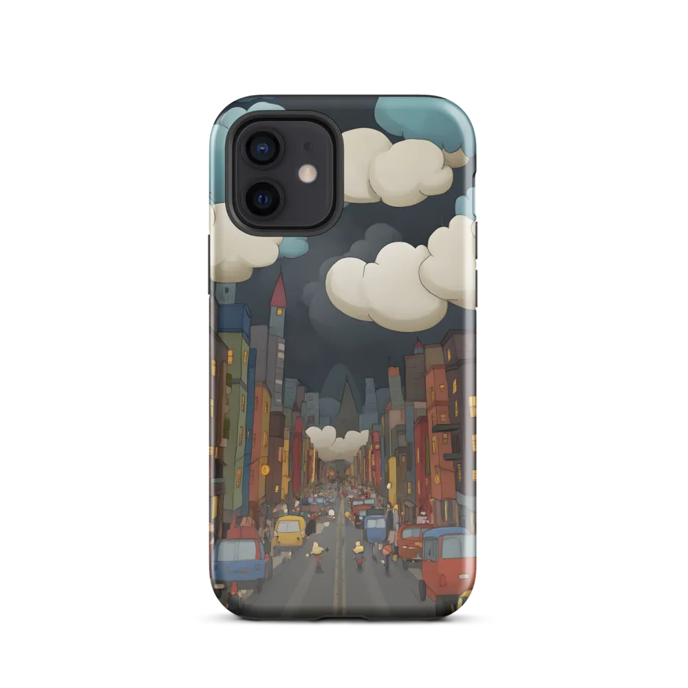 Urban Symphony: A City Awakens at Dusk | Phone Case |  12 | Tough Case | Glossy