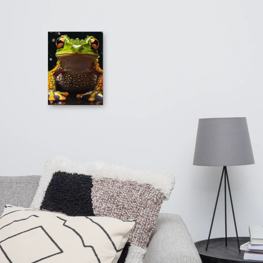 Emerald Elegance: The Frog in Focus