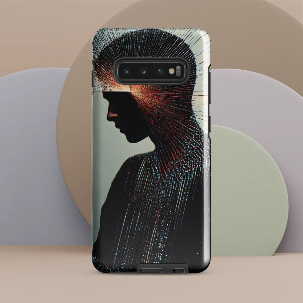 Radiant Reflection: An Abstract Journey of Thought | Phone Case |  S10 Plus | Tough Case | Glossy