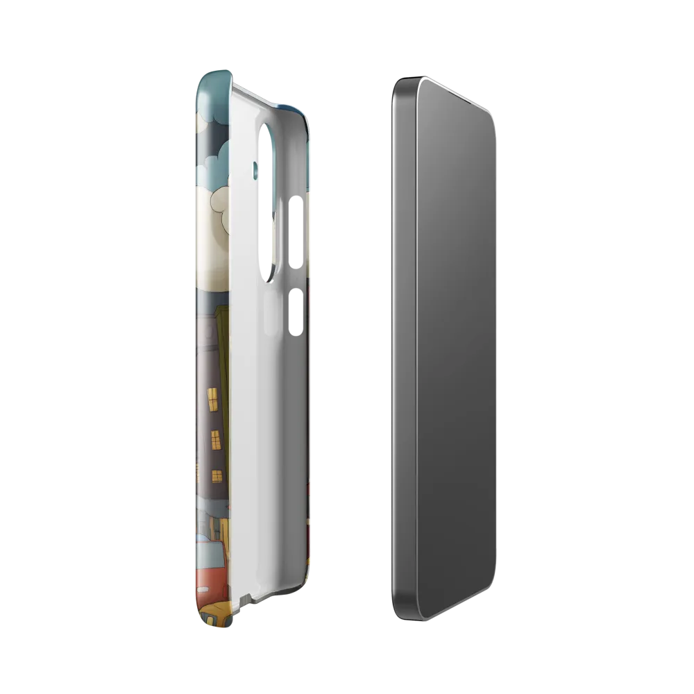 Urban Symphony: A City Awakens at Dusk | Phone Case |  S24 | Snap Case | Glossy