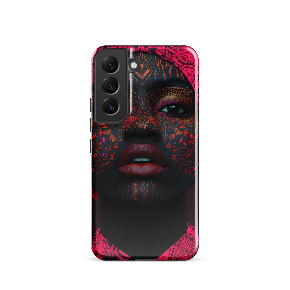 Neon Adornments: A Portrait of Cultural Expression