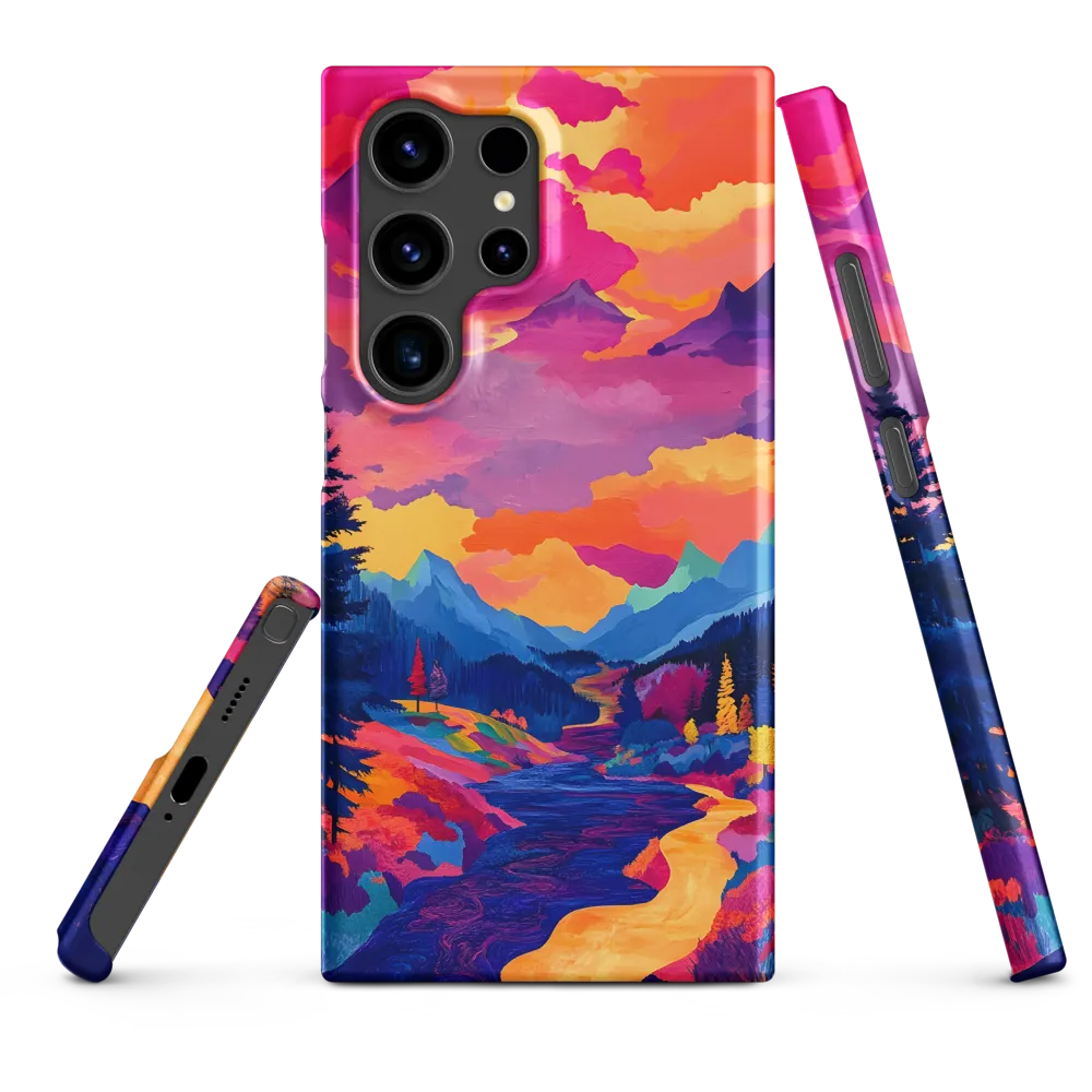 Radiant Serenity: A Surreal Landscape | Phone Case |  S24 Ultra | Snap Case | Matte