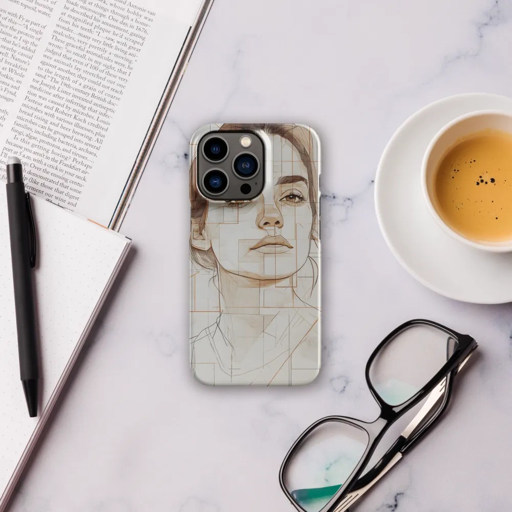 Geometric Serenity: A Minimalist Portrait