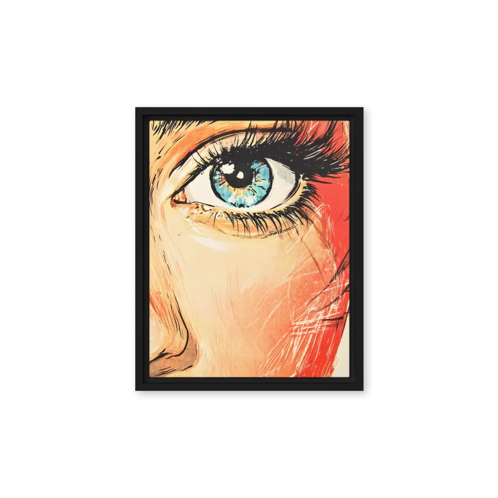 Gaze of Emotion | Canvas with Black Frame | 11″×14″