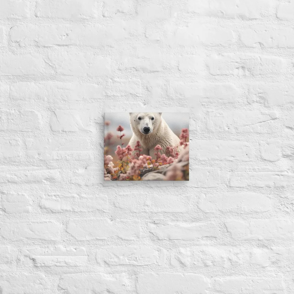 Curiosity Among Blooms: The Polar Bear
