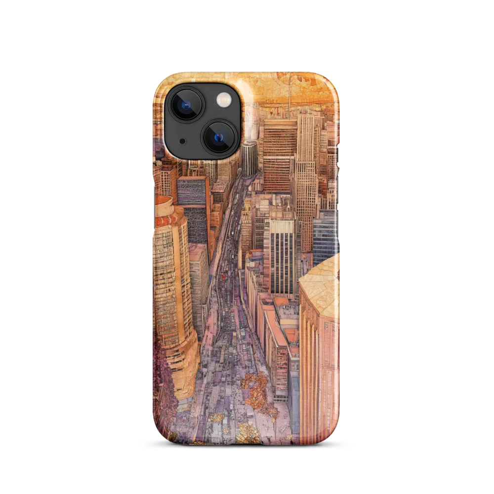 Mosaic Cityscape at Dusk