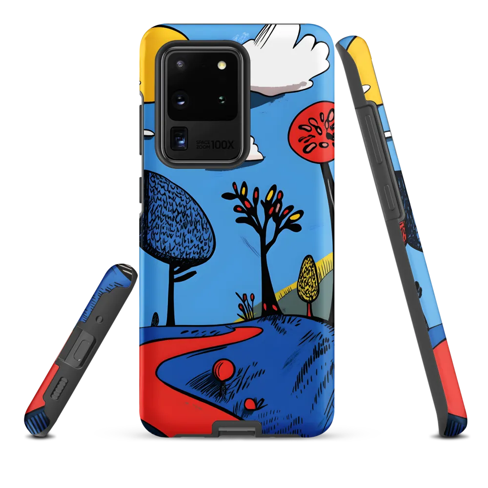 Whimsical Pathways Through a Colorful Landscape