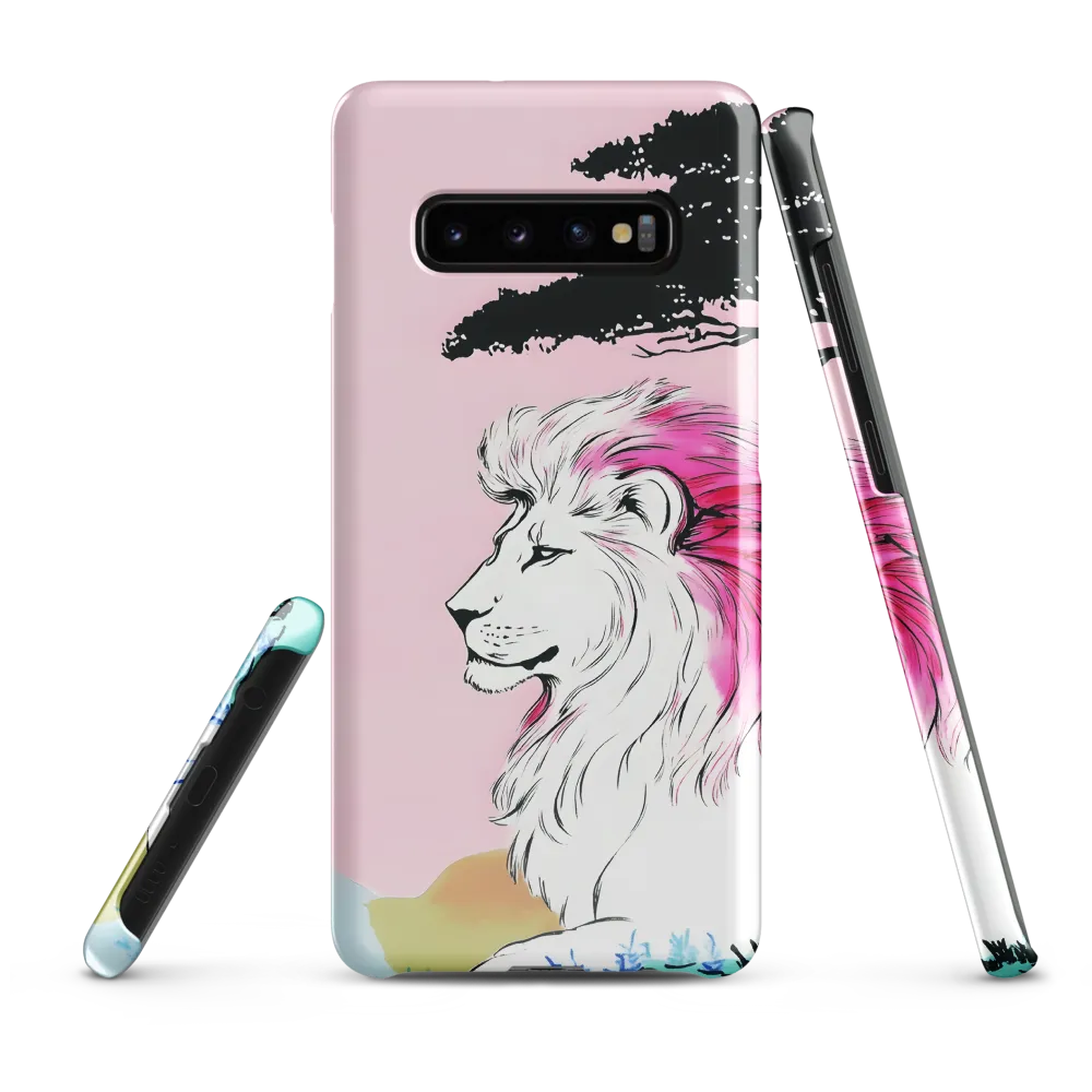 Serene Majesty: A Lion's Profile | Phone Case |  S10 Plus | Snap Case | Glossy