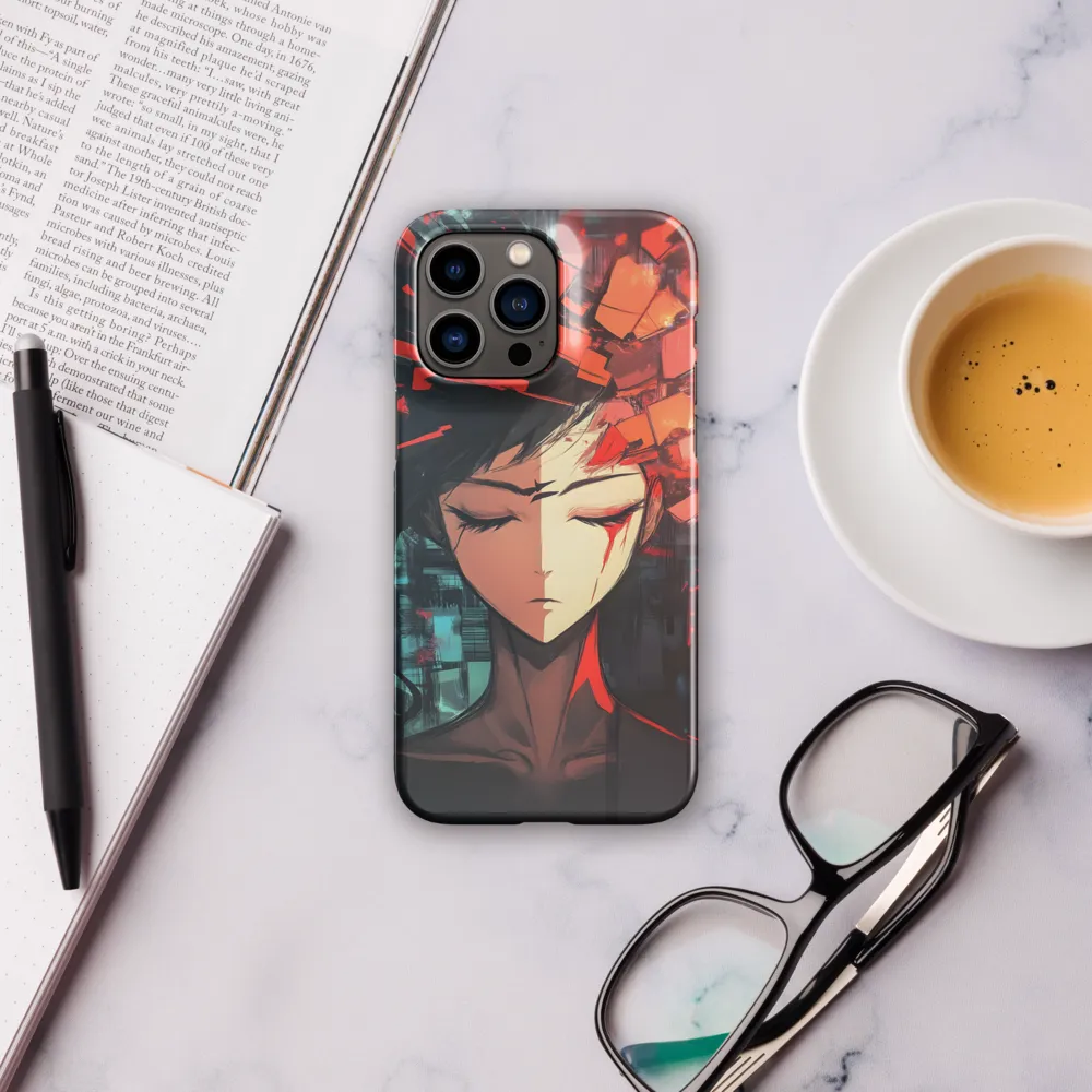 Fragmented Mind: The Silent Struggle | Phone Case |  14 Pro Max | Snap Case | Glossy
