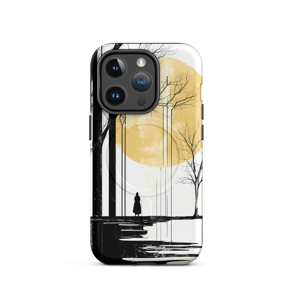 Solitude Under the Yellow Sun | Phone Case |  14 Pro | MagSafe® Tough Case | Matte
