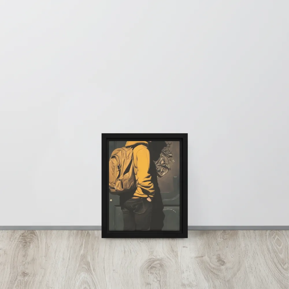 Silent Reflection | Canvas with Black Frame | 8″×10″