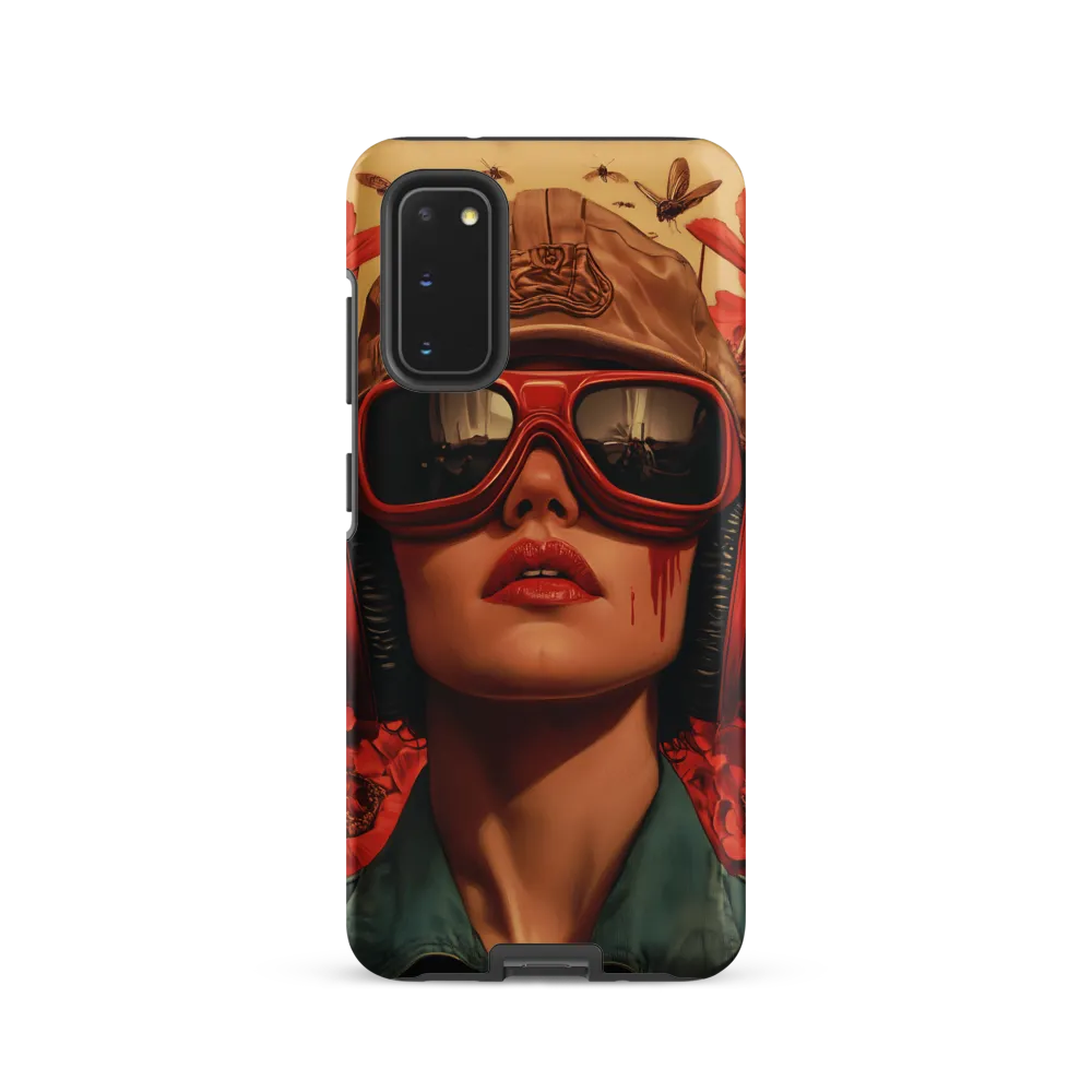 Defiant Portrait in a Floral Realm | Phone Case |  S20 | Tough Case | Matte