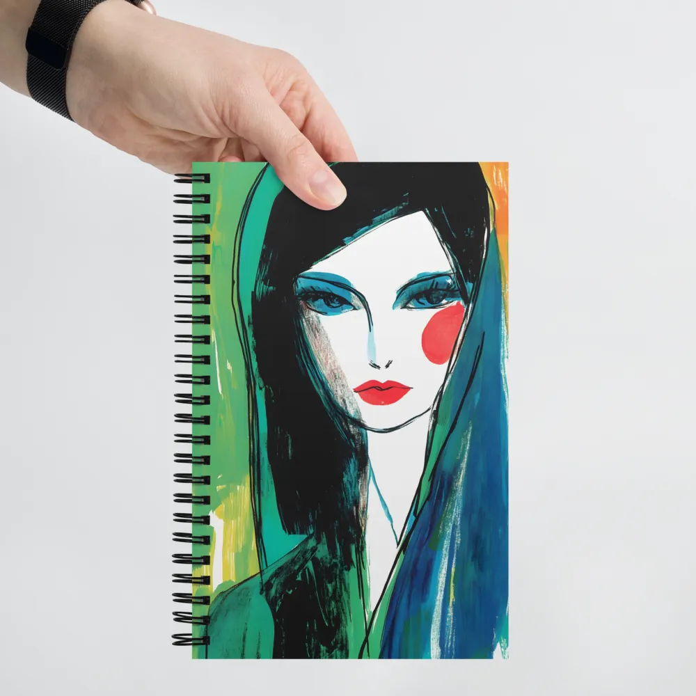 The Enigmatic Gaze | Spiral Notebook