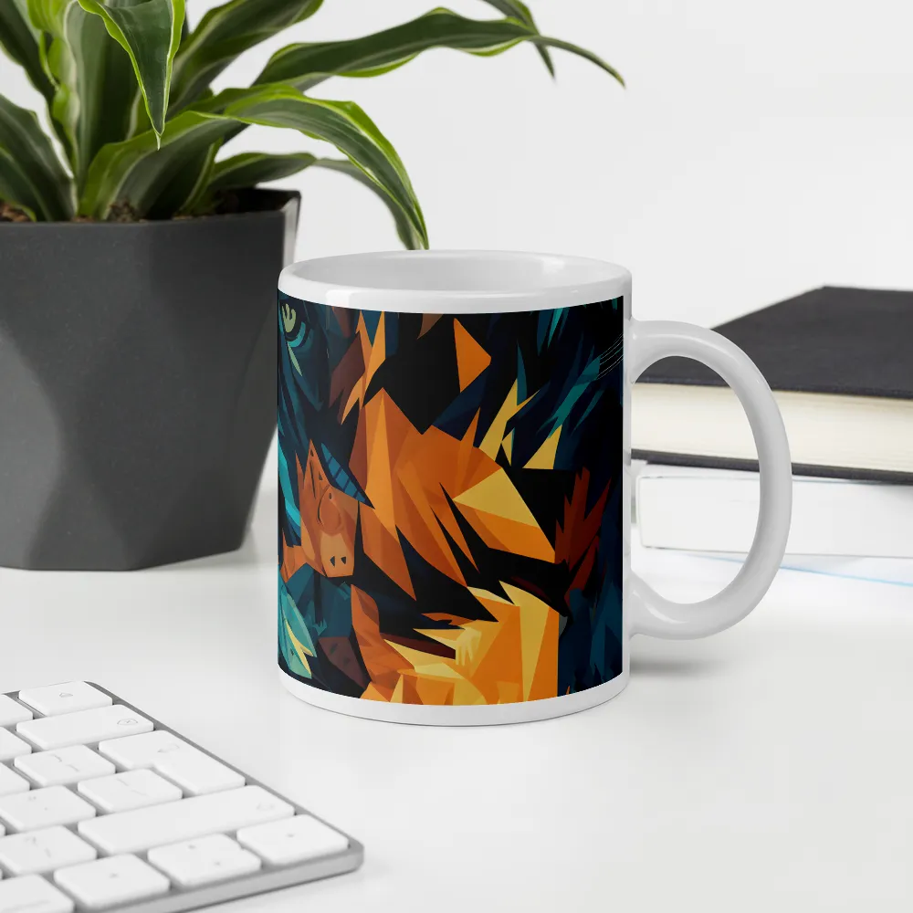 Wild Fusion: The Abstract Wolf | Mugs | Multiple Sizes & Colors