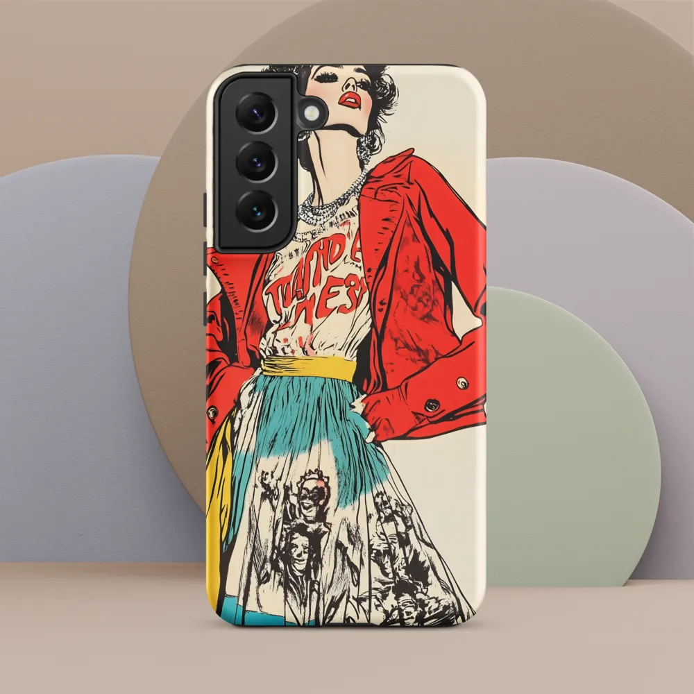 Vibrant Elegance: A Pop Art Fashion Statement