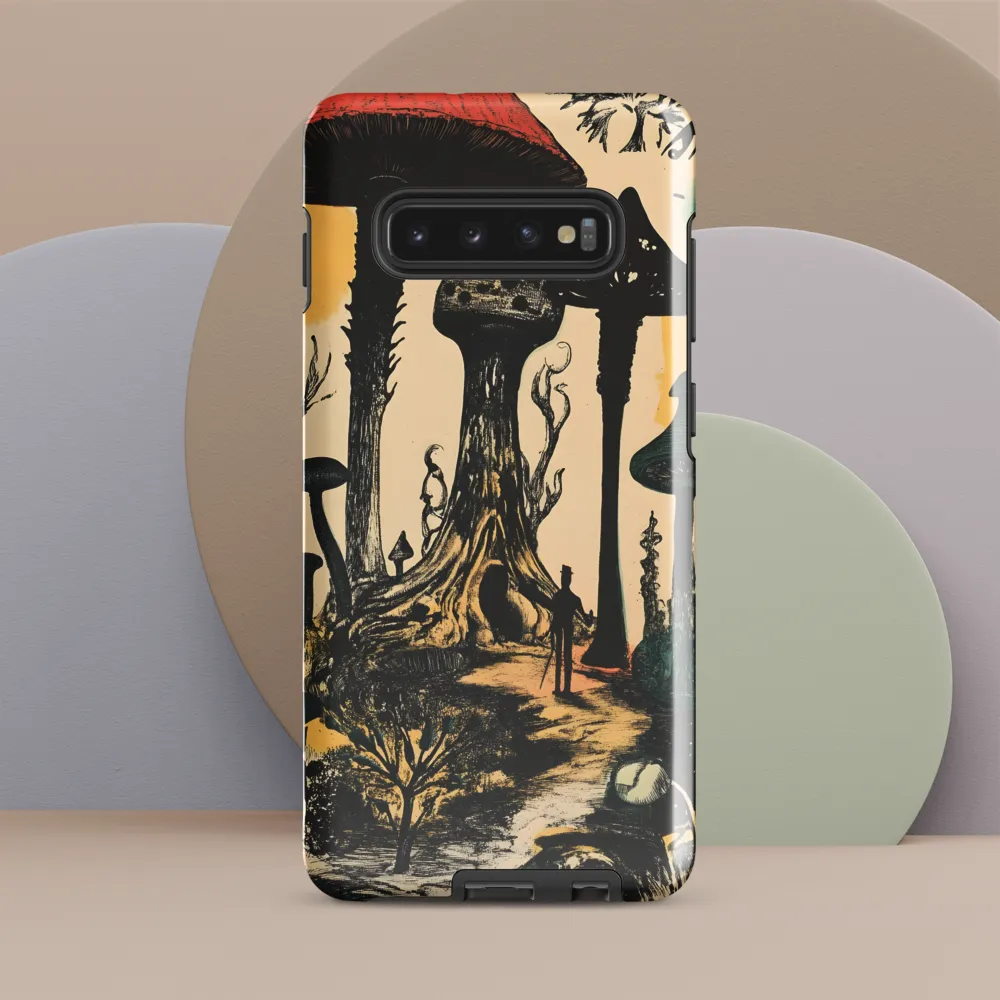 Whimsical Mycelium Realm | Phone Case |  S10 Plus | Tough Case | Glossy