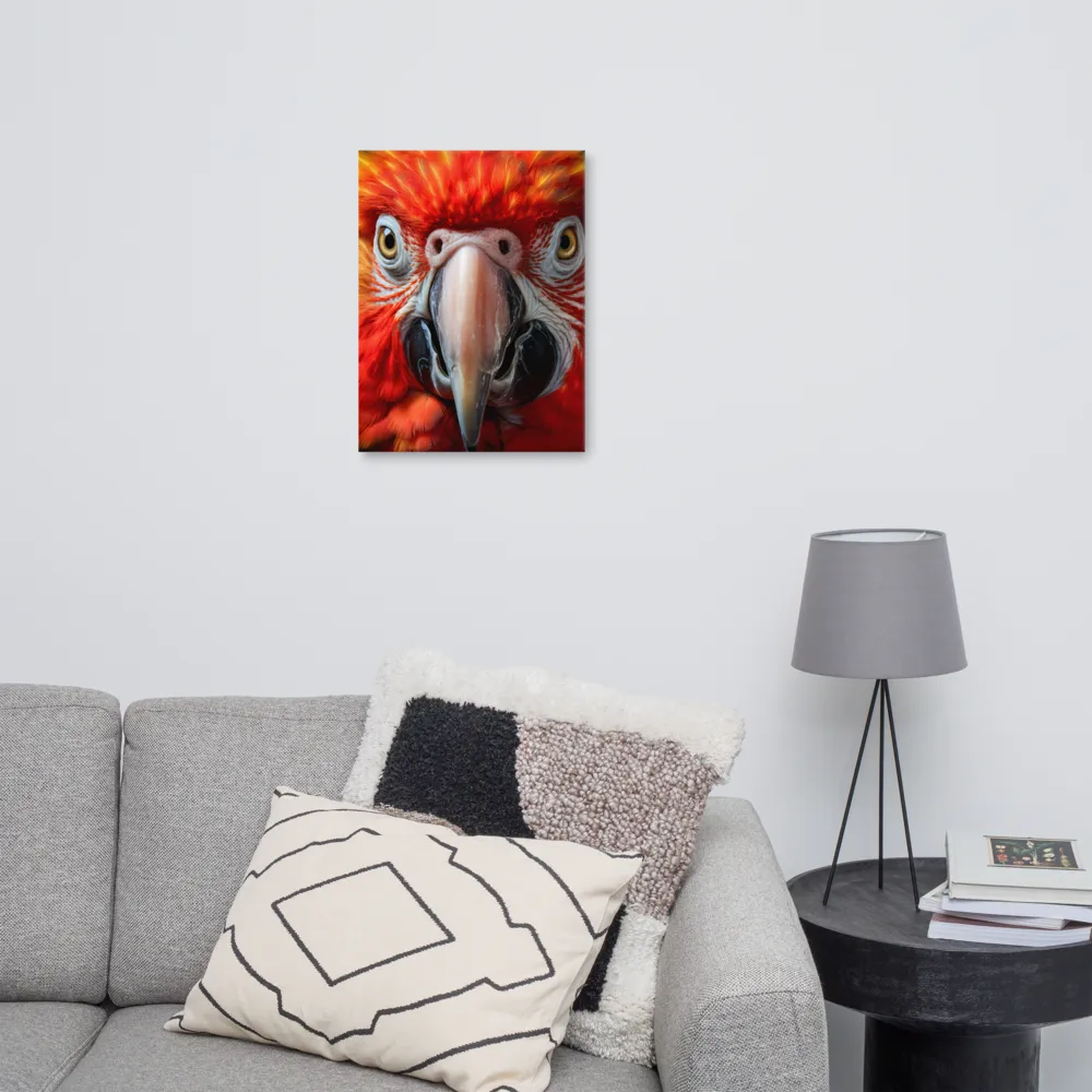 The Fiery Gaze of the Parrot
