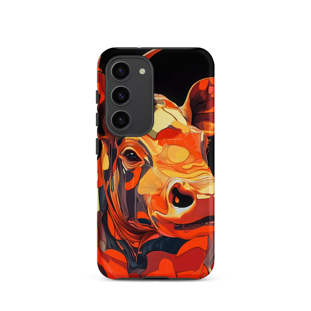 Modern Serenade: The Vibrant Cow