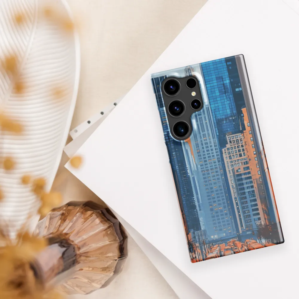 Urban Symphony in Blue and Orange