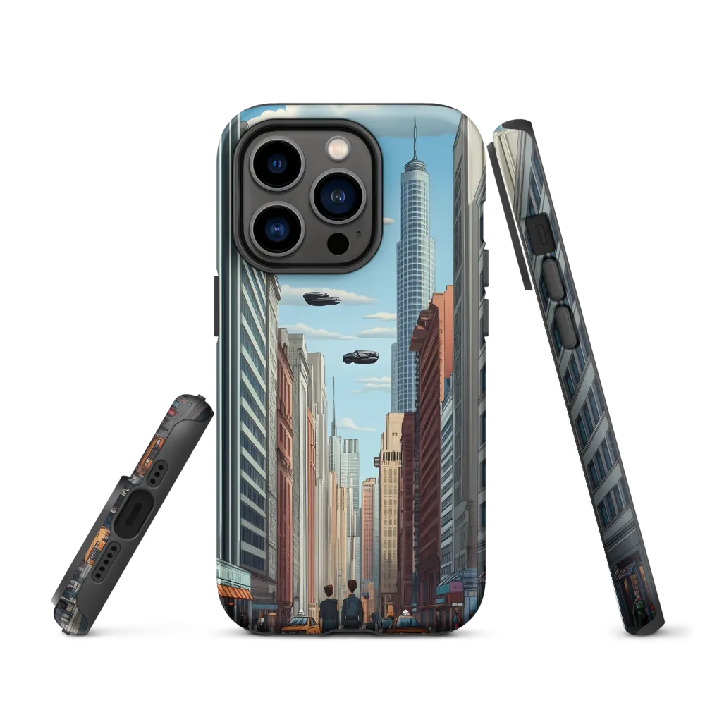Futuristic Stroll through the Urban Skyline