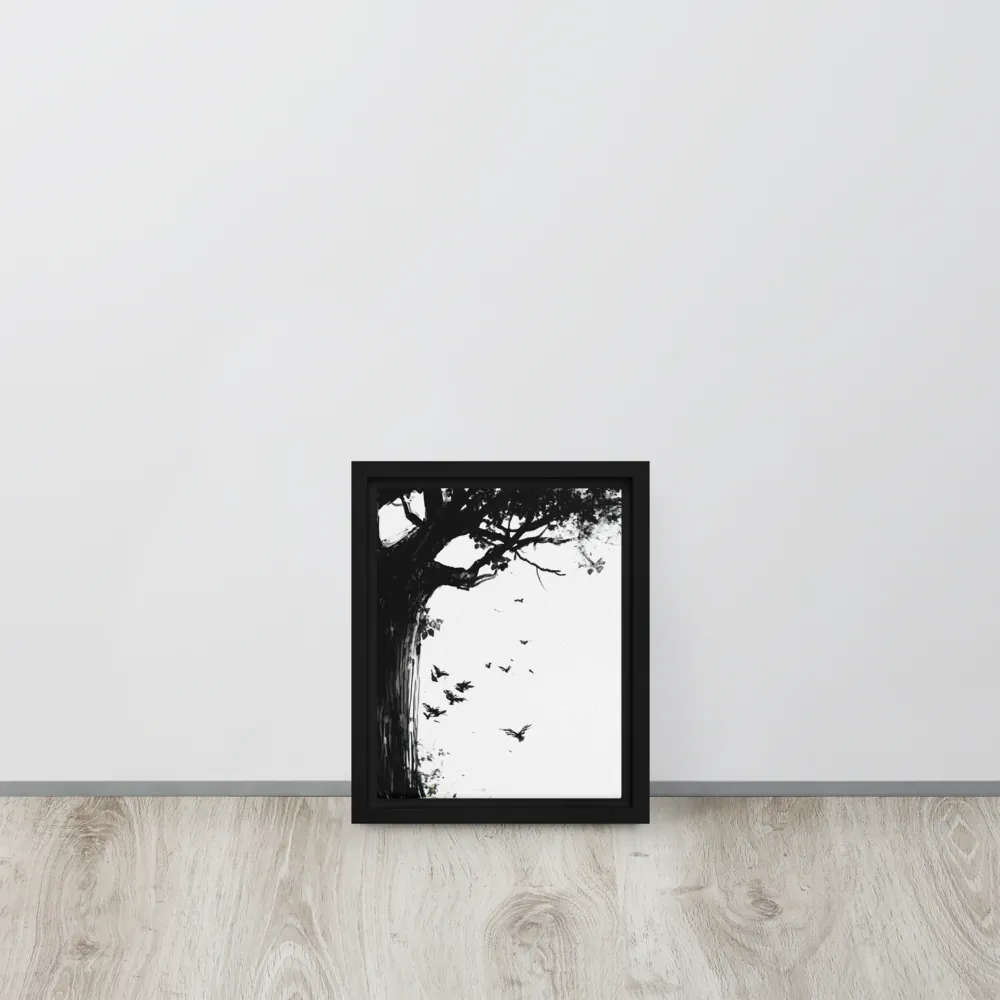 Whispers of Nature | Canvas with Black Frame | 8″×10″