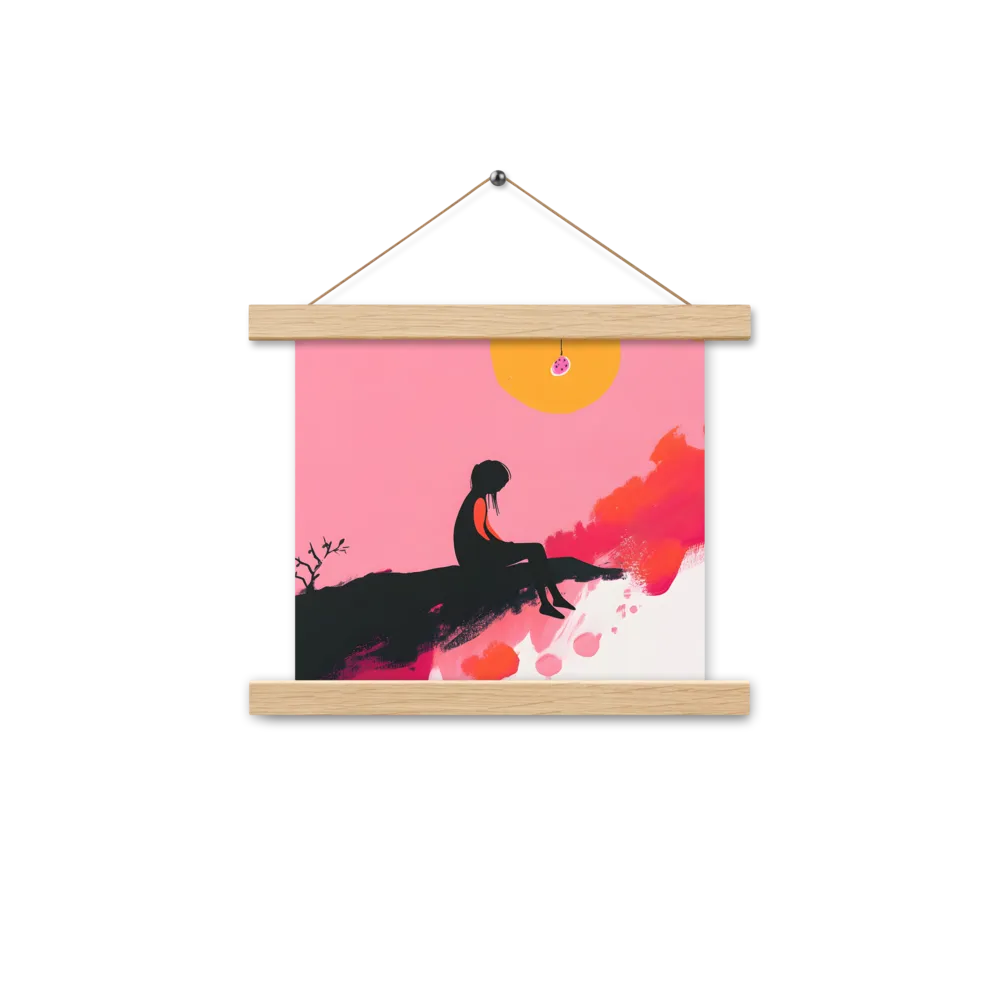 Whispers of the Sun | Poster With Oak Wood Hanger | 10″×10″