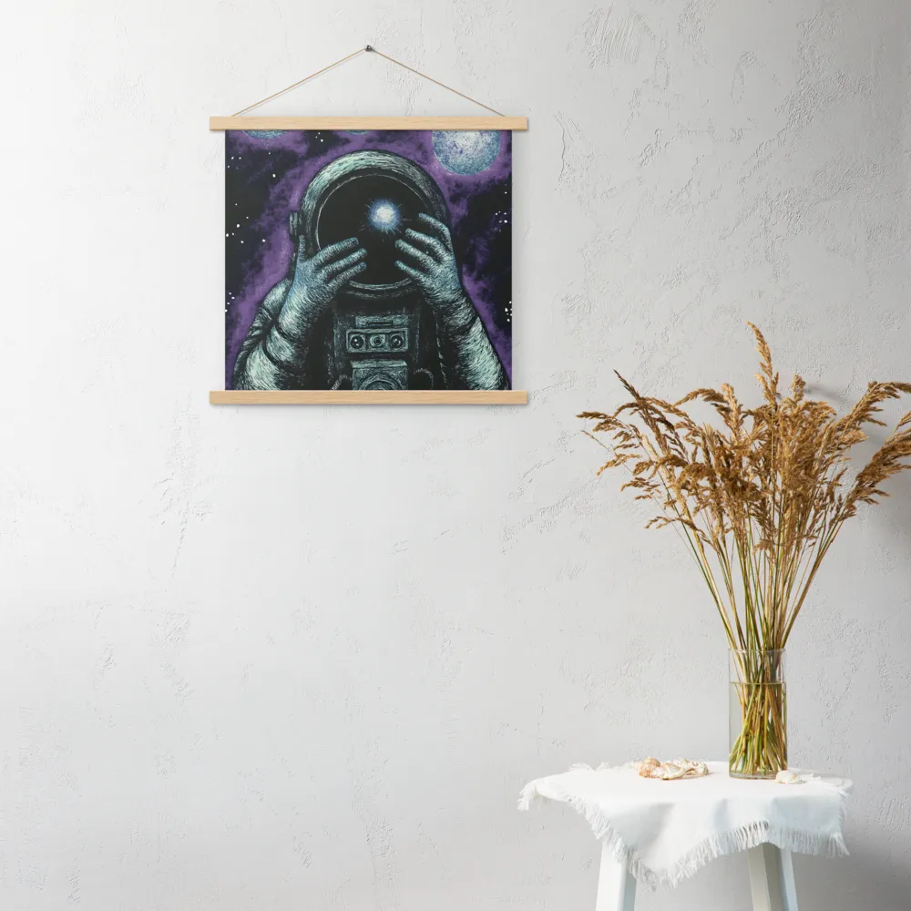 Beyond the Stars | Poster With Oak Wood Hanger | 18″×18″