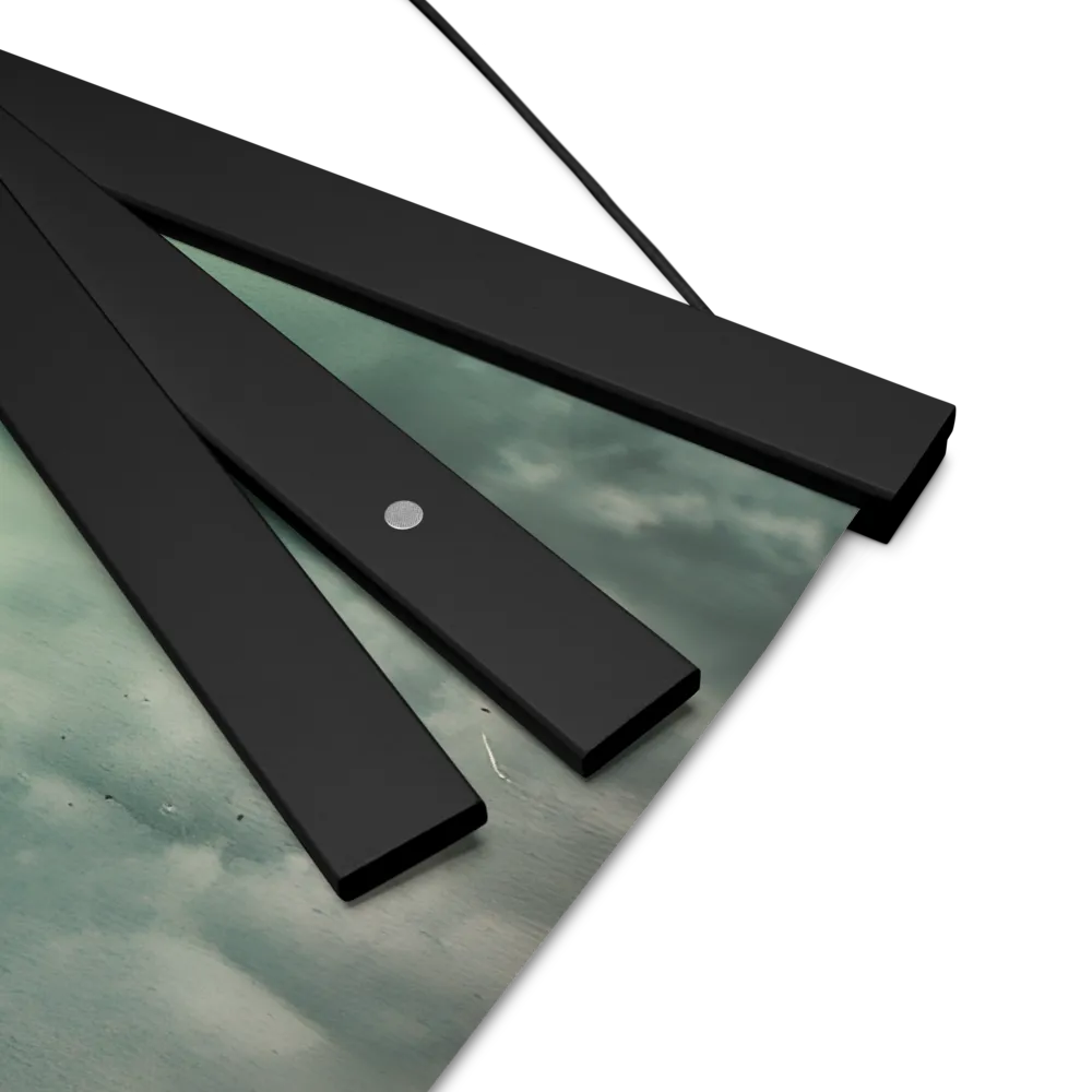 Ethereal Reflections: Identity in a Fragmented World | Poster With Black Wood Hanger | 16″×16″