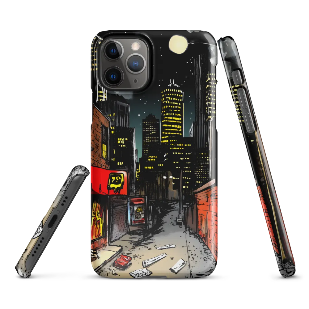 Nocturnal Cityscape: The Hidden Alley | Phone Case |  11 Pro | Snap Case | Glossy