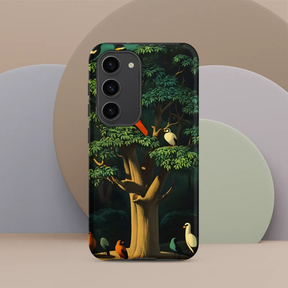 Harmony in Color: A Surreal Bird Symphony