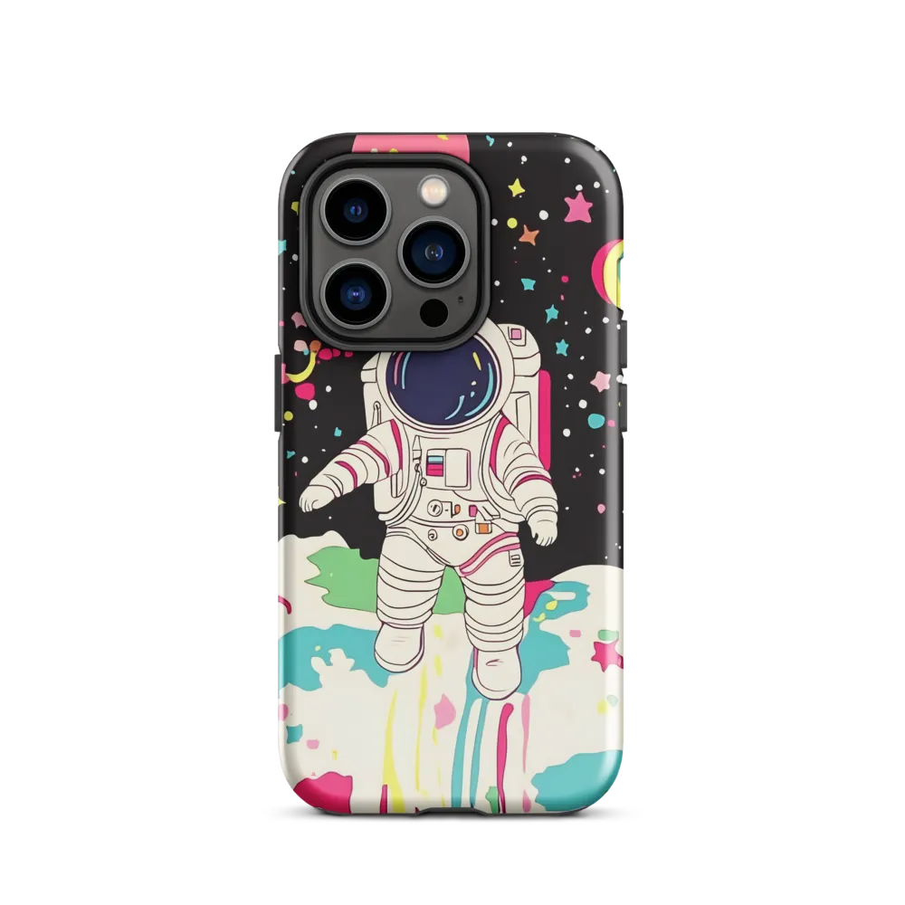 Neon Drift — Astronaut on a Pastel Moon