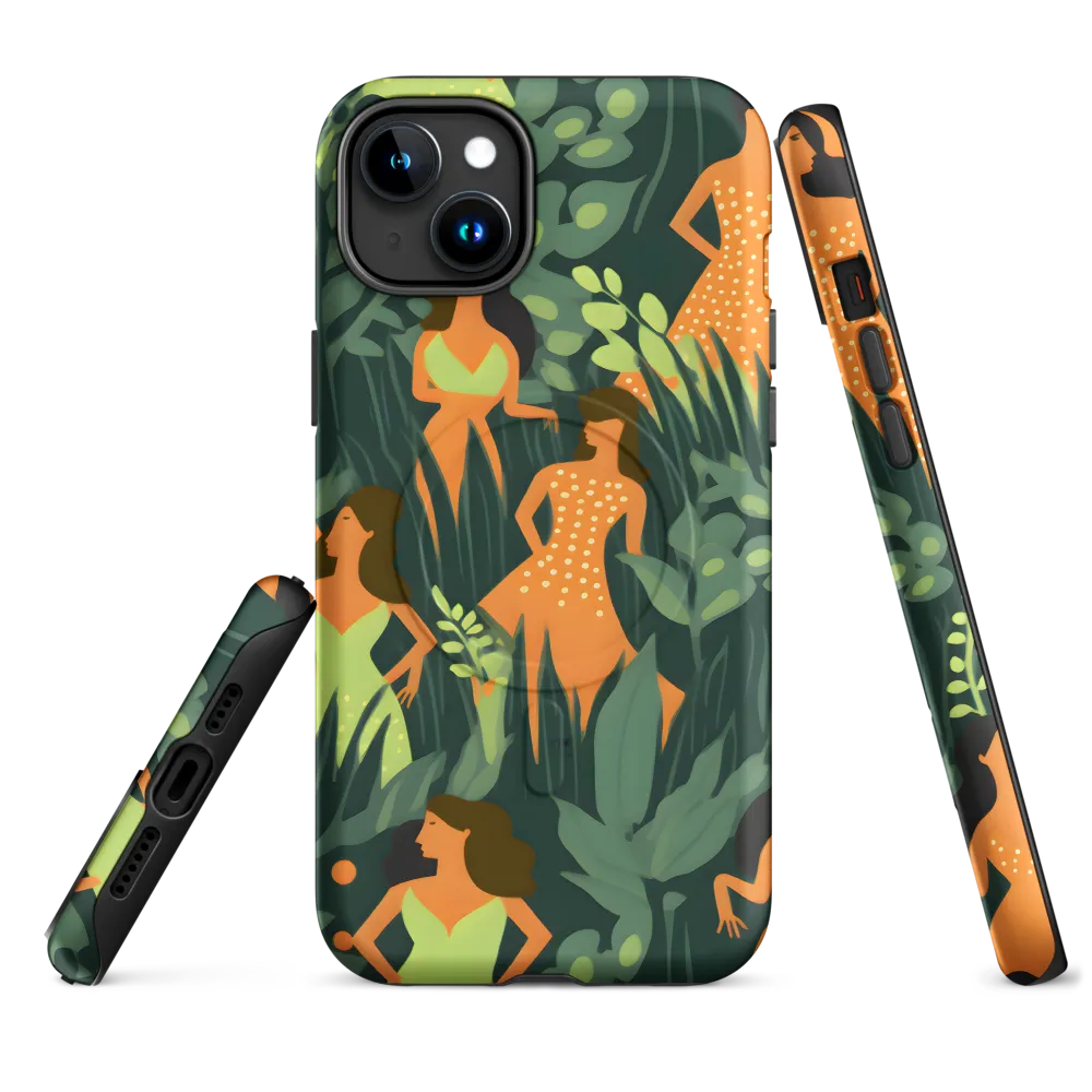 Playful Harmony in Patterns | Phone Case |  15 Plus | MagSafe® Tough Case | Matte
