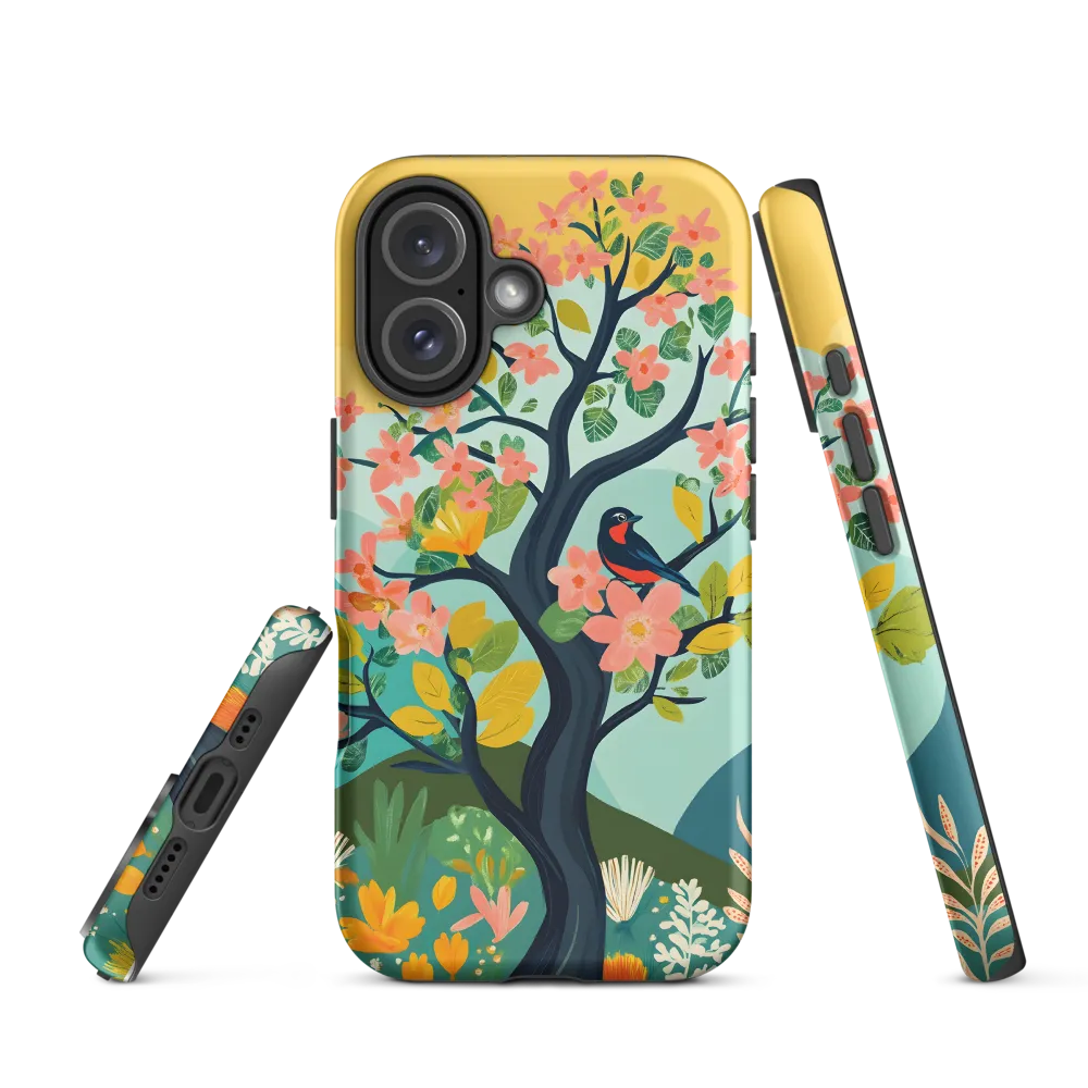 Spring Blossoms: A Serene Encounter | Phone Case