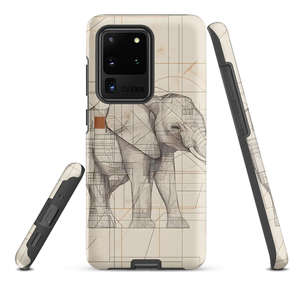 Geometric Elegance: The Steel Elephant
