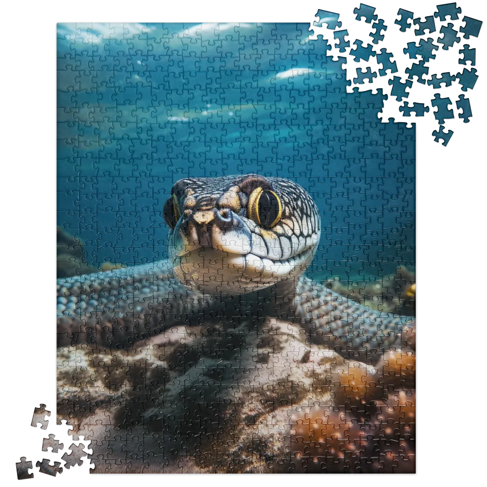 Underwater Majesty: The Serpent's Gaze | Jigsaw Puzzle | 520 pieces