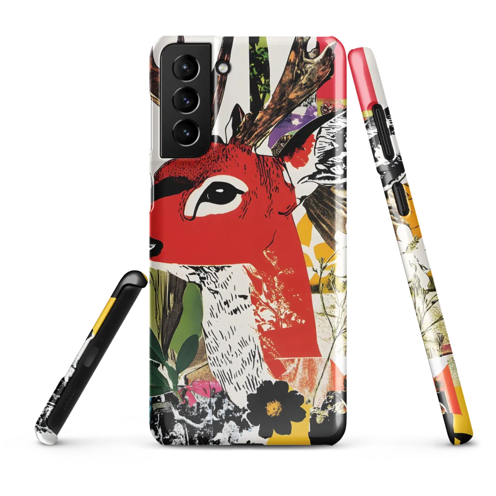 Vibrant Harmony: The Deer in Nature | Phone Case |  S21 Plus | Snap Case | Glossy
