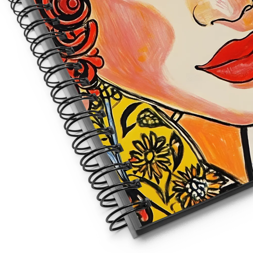 Fiery Elegance | Spiral Notebook