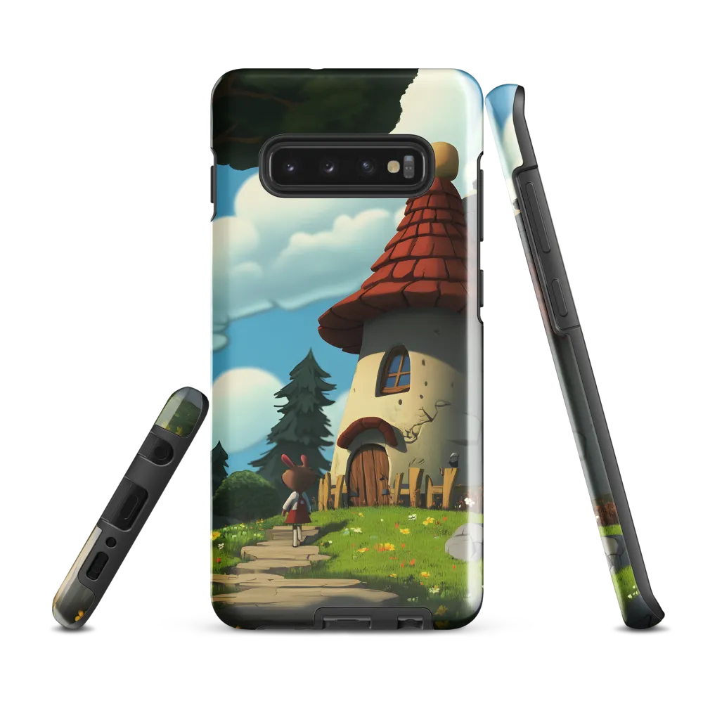 Whimsical Cottage in a Serene Landscape | Phone Case |  S10 Plus | Tough Case | Glossy