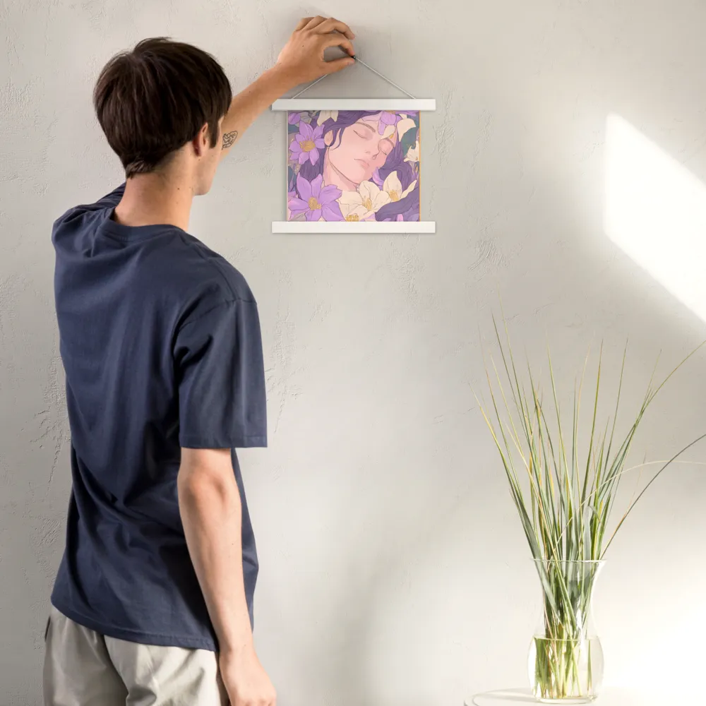 Harmony in Bloom | Poster With White Wood Hanger | 10″×10″