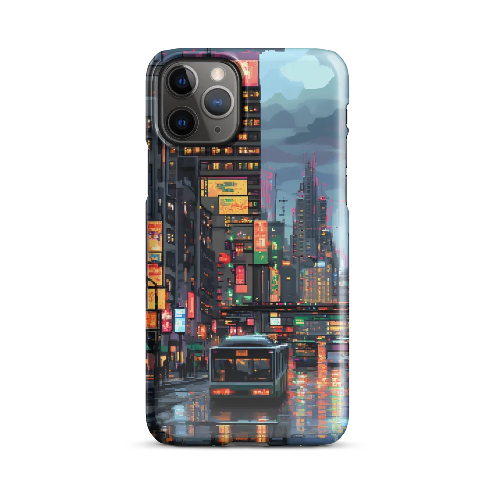 Neon Dreams: A Pixelated Urban Night