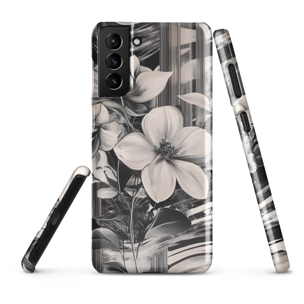 Ethereal Bloom: A Dance of Monochromes