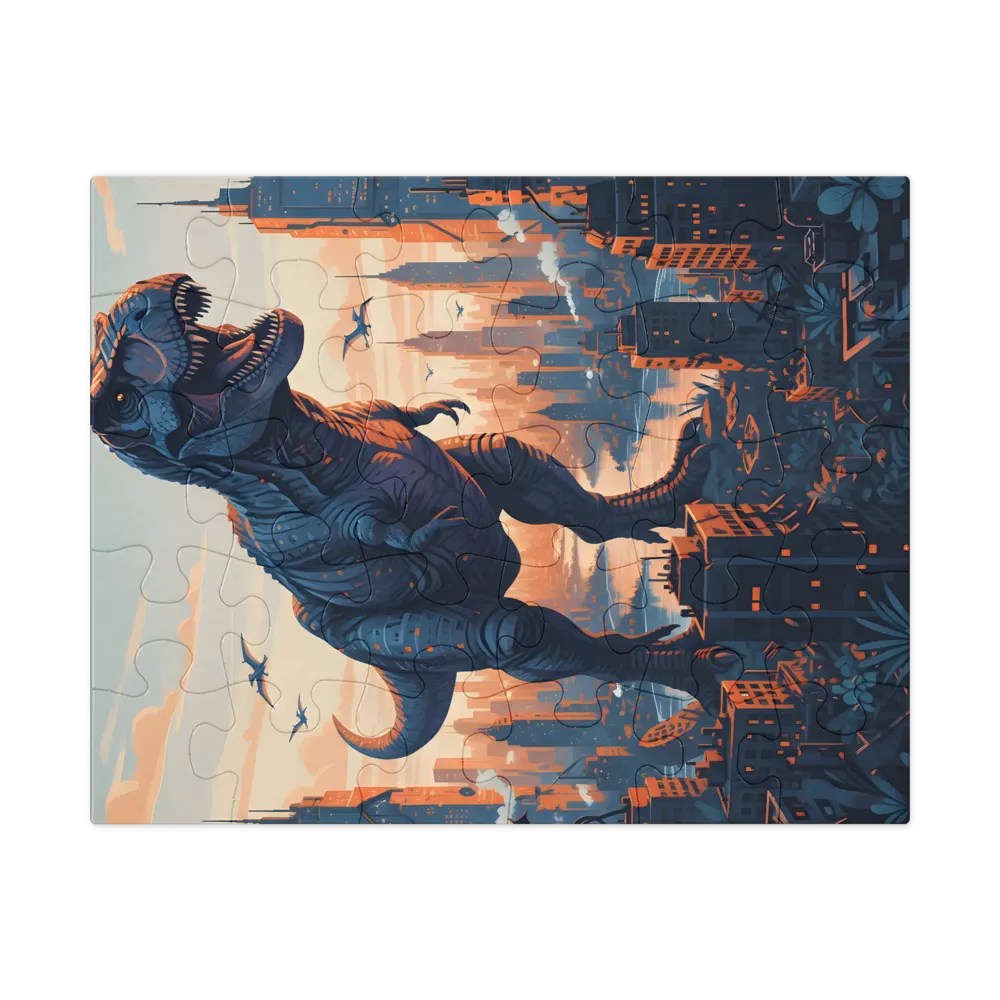 Tyrant of the Skyline 
 Jigsaw Puzzle in Tin Box