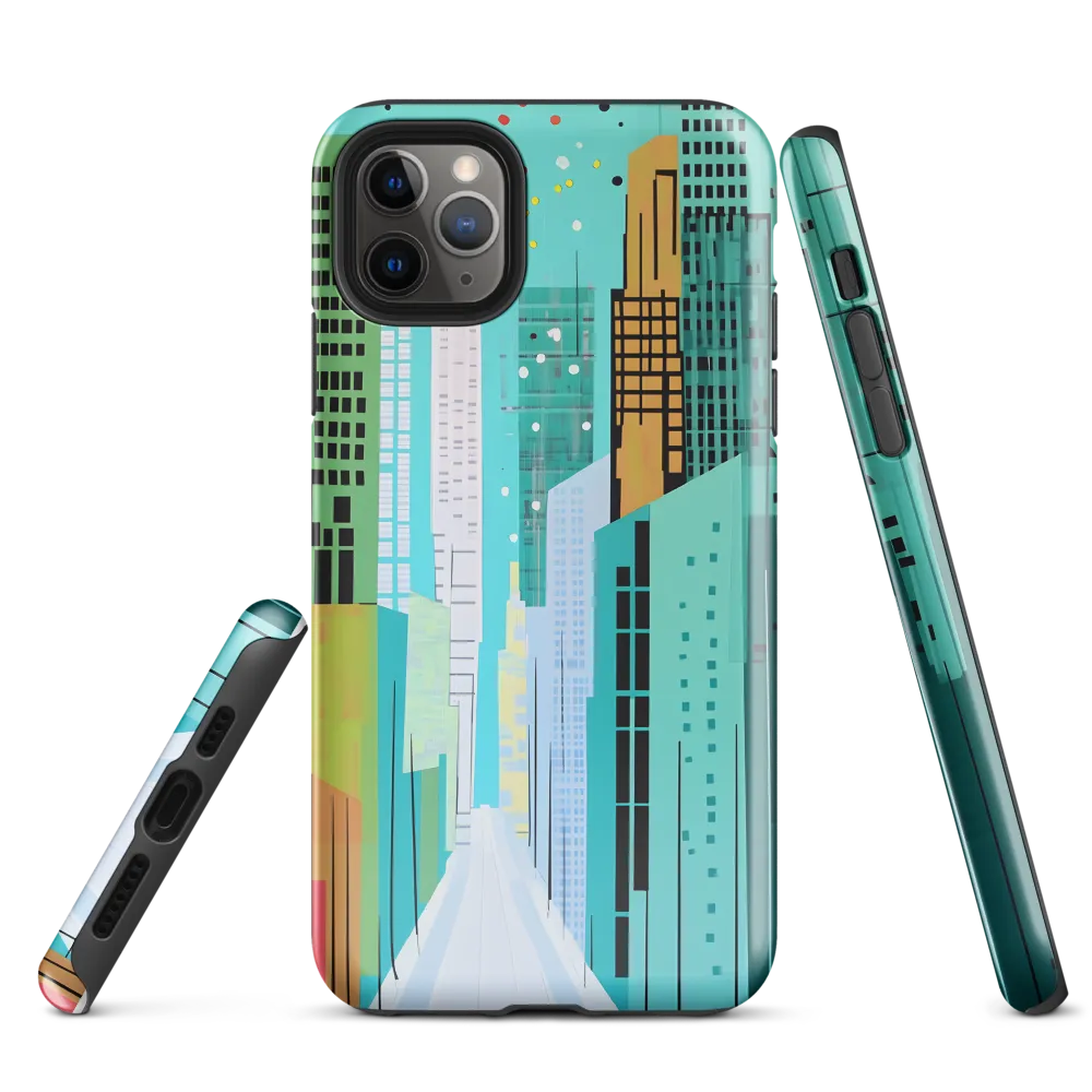 Urban Symphony in Turquoise | Phone Case |  11 Pro Max | Tough Case | Glossy